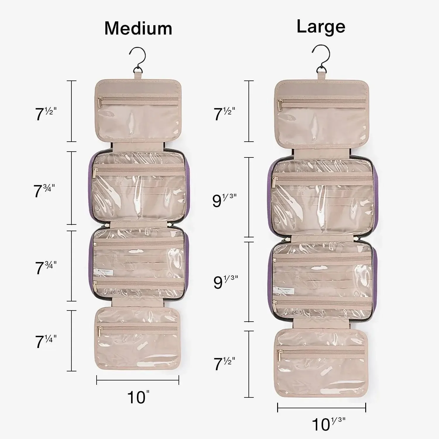 Bonchemin Purple The Space Saver Toiletry Bag