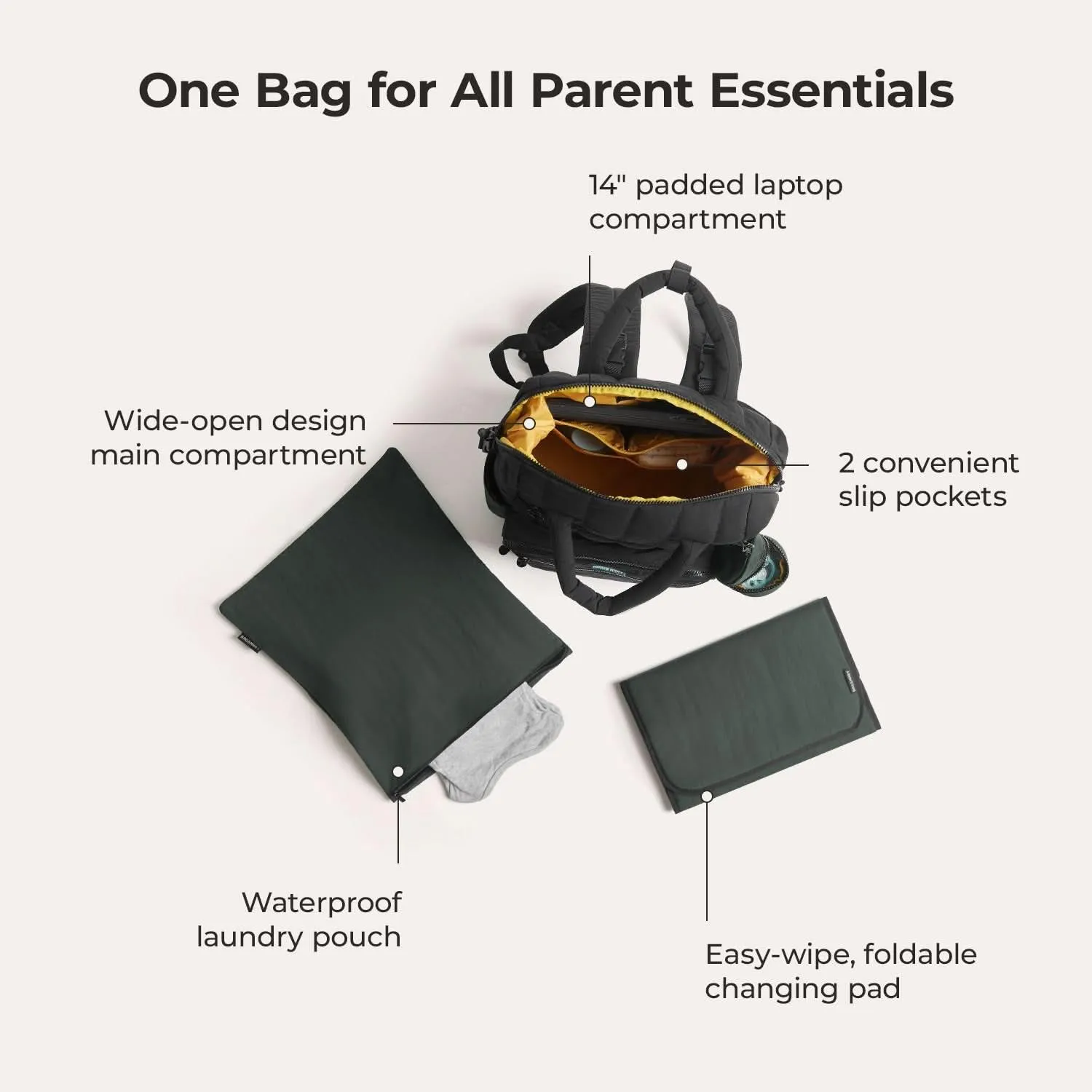 Paz 25L Diaper Backpack