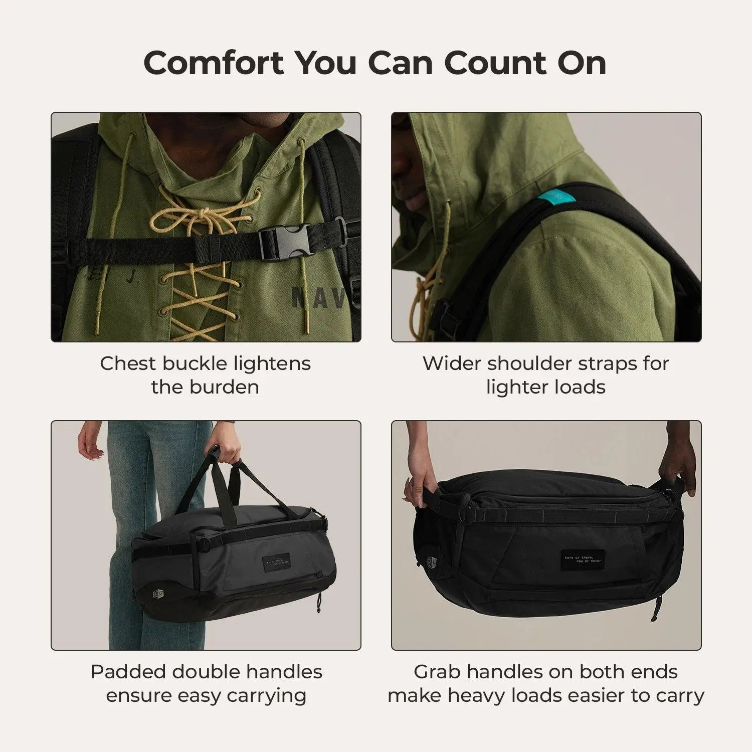 Paz 43L Duffle Backpack