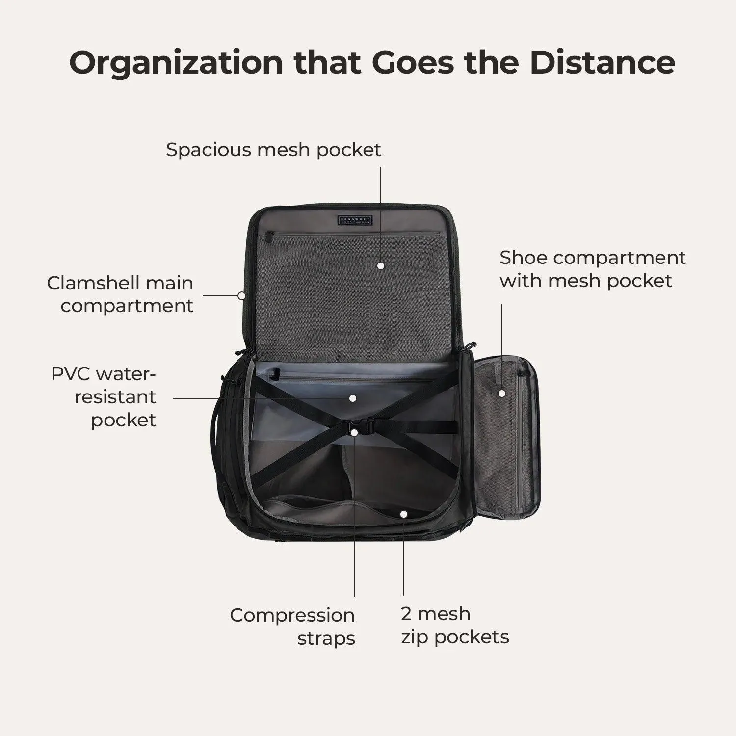 Paz 43L Duffle Backpack