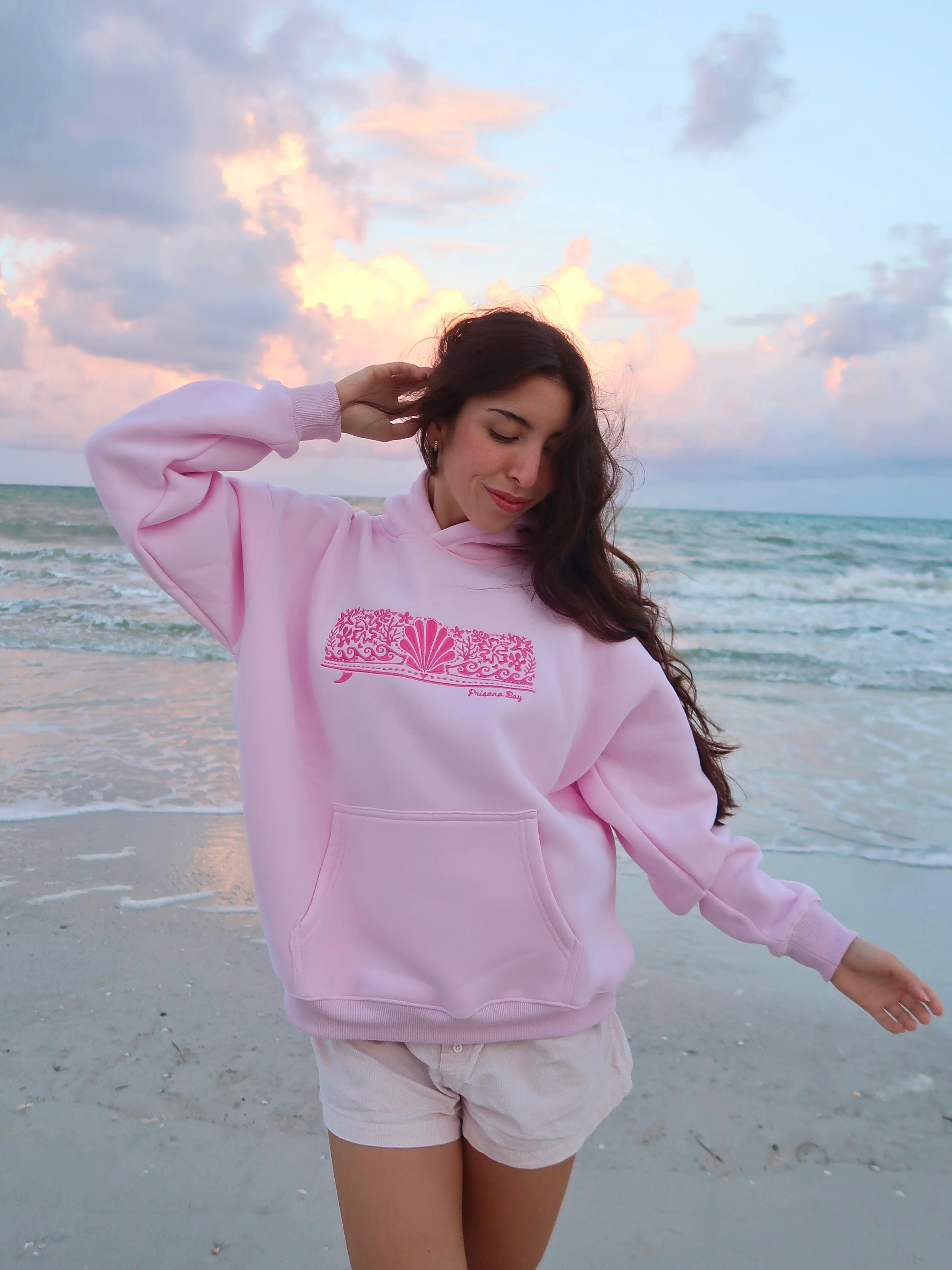 Paradise Hoodie in Sunset Pink