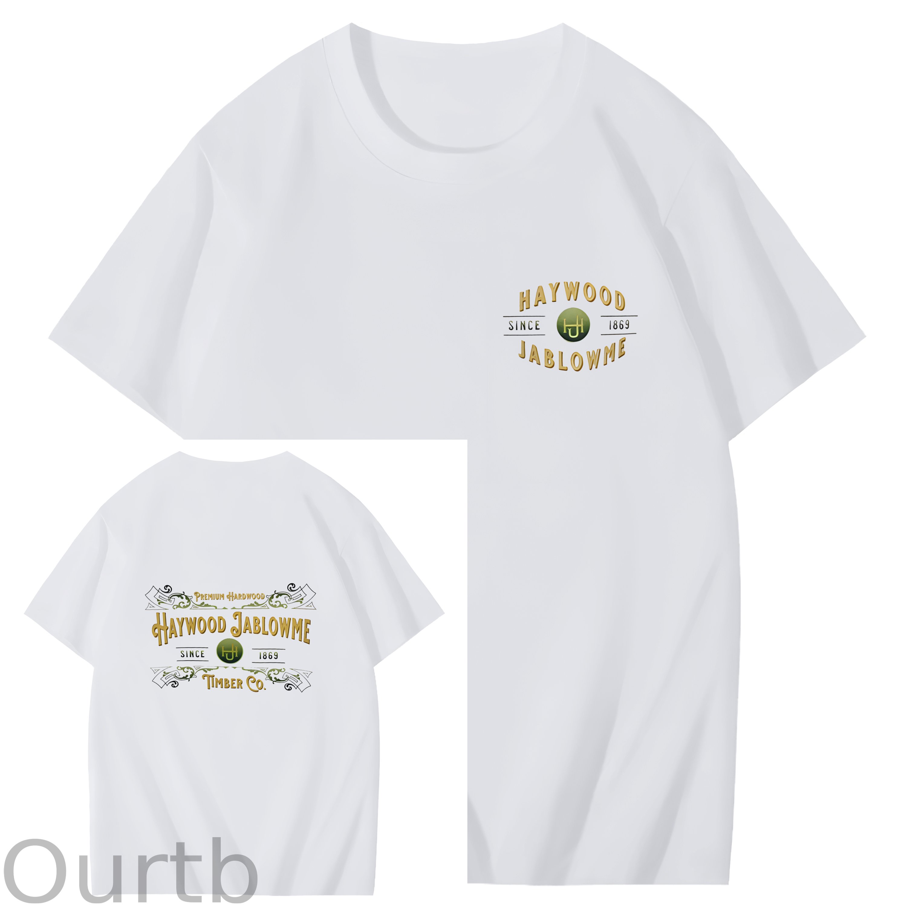 Haywood Since 1869 Jablowme Timber Co Art Pattern Print T-Shirt