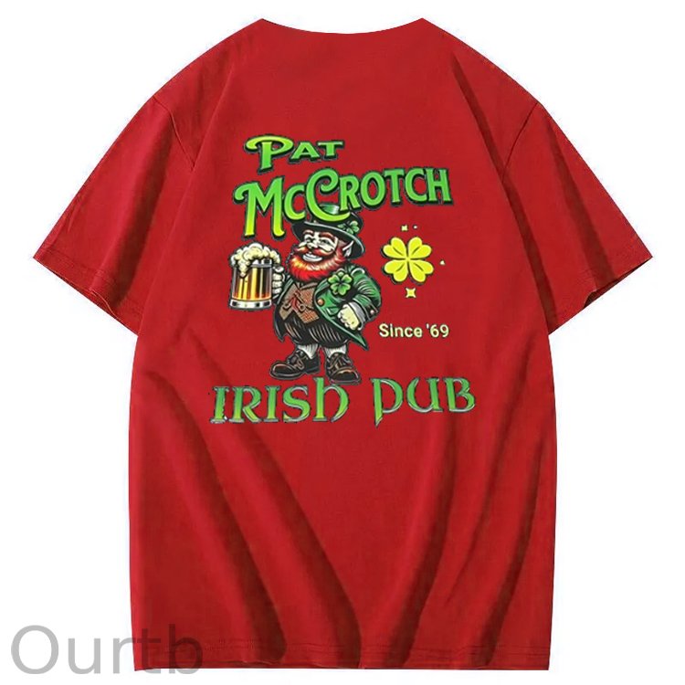 St.Patrick's Day Print Pattern Crew Neck T-Shirt