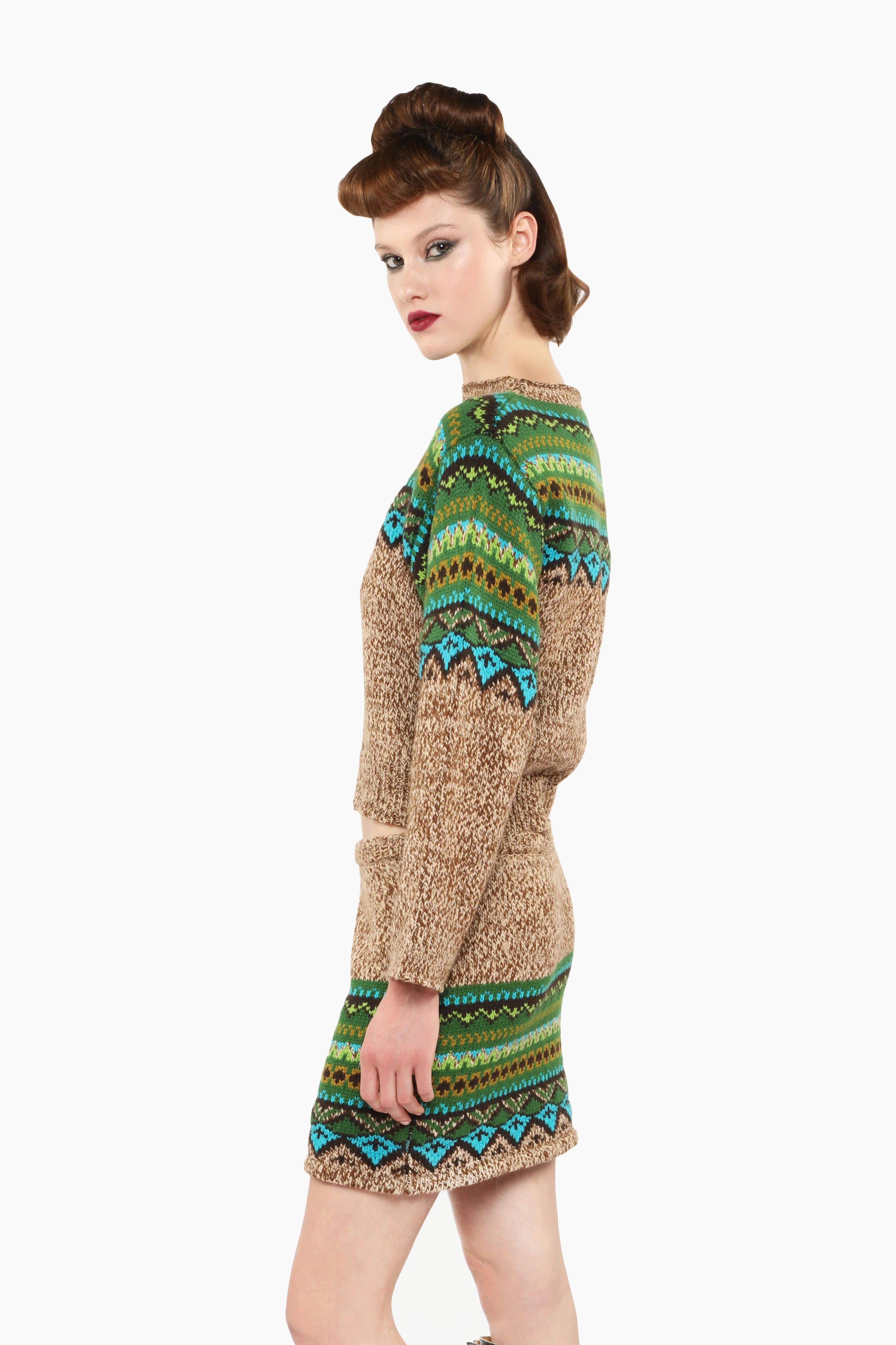 Fair Isle Sweater - Teal