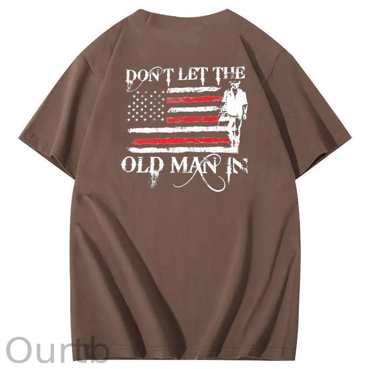Don't Let The Old Man In Pattern 100&Cotton Print T-Shirt