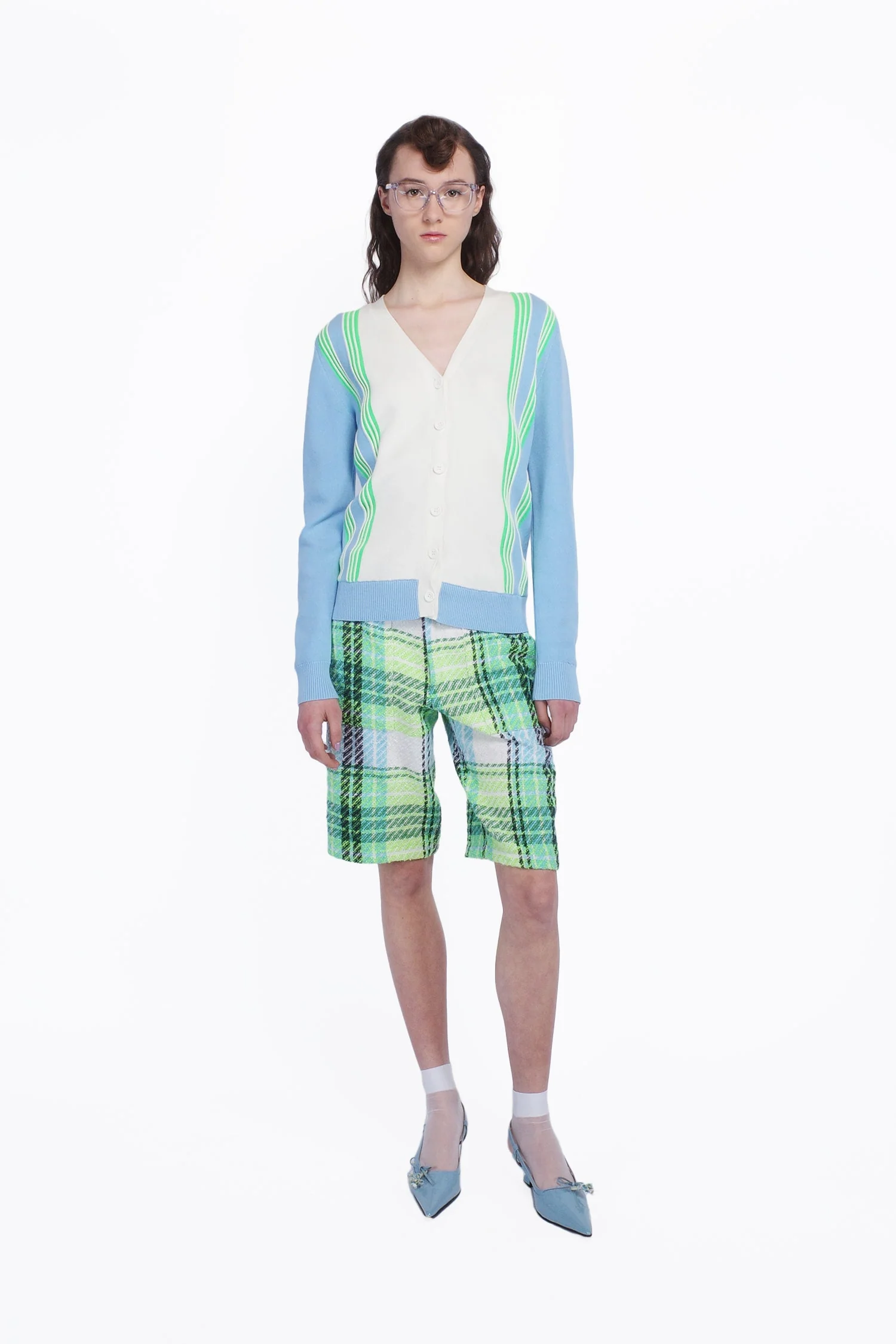 Amalfi Knit Cardigan-Baby Blue