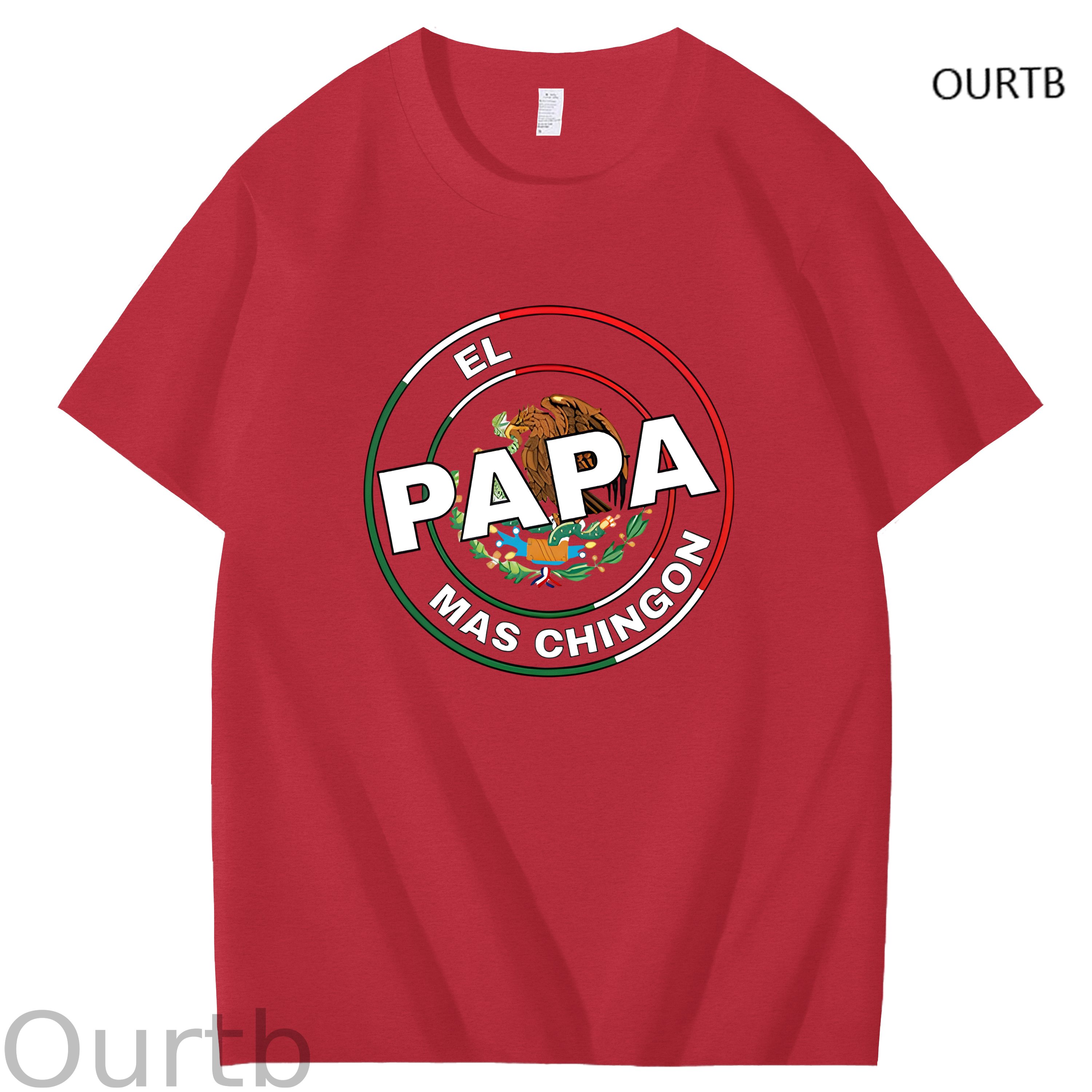 El Papa Mas Chingon Funny Art Pattern Print T-Shirt