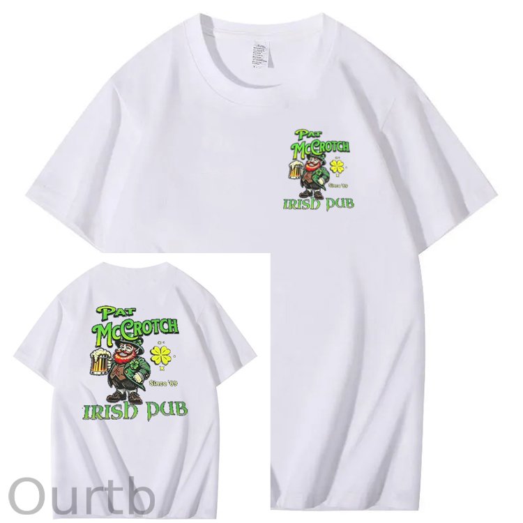 St.Patrick's Day Print Pattern Crew Neck T-Shirt