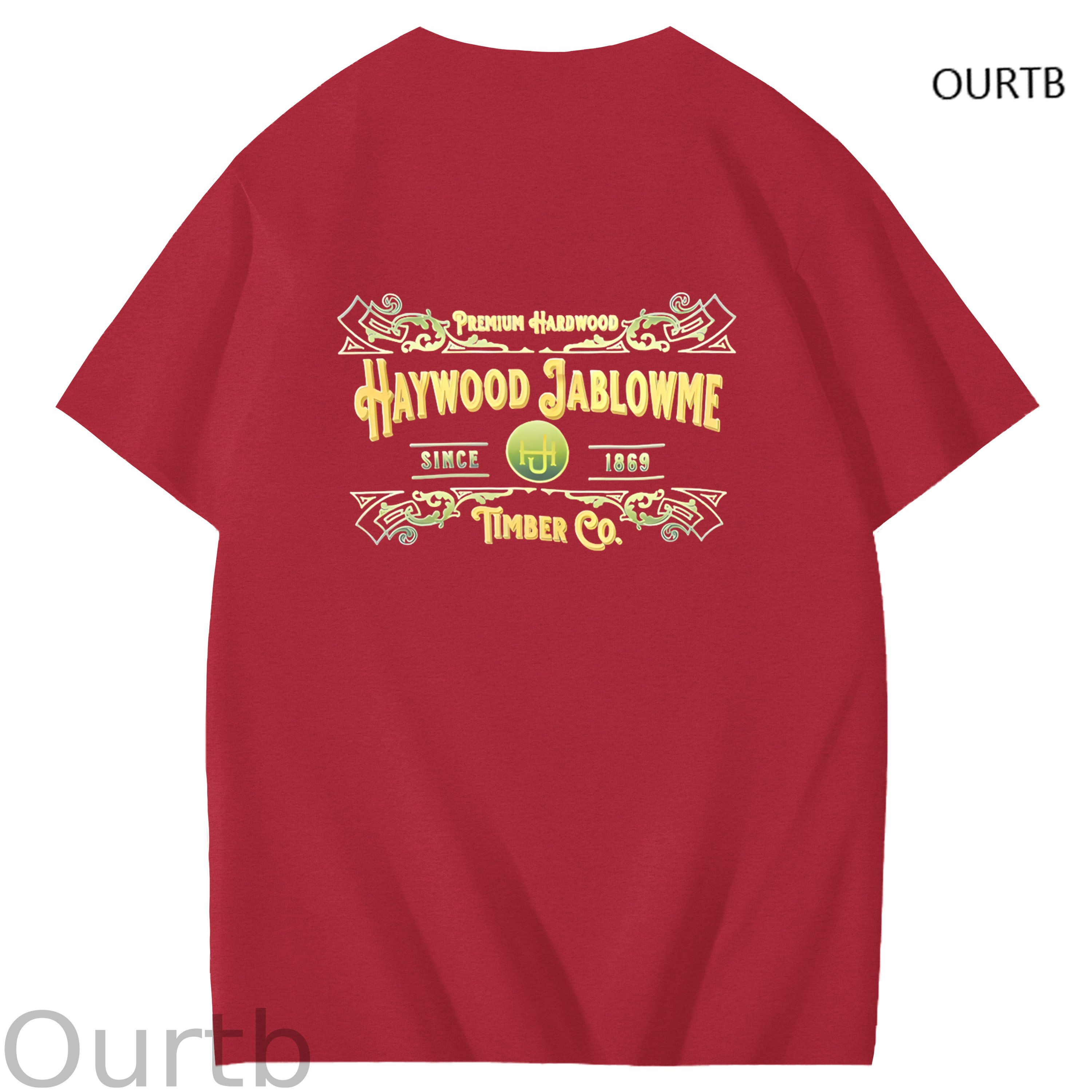 Haywood Since 1869 Jablowme Timber Co Art Pattern Print T-Shirt