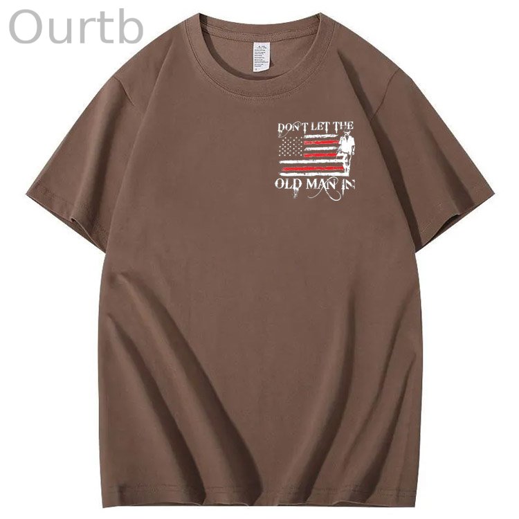 Don't Let The Old Man In Pattern 100&Cotton Print T-Shirt