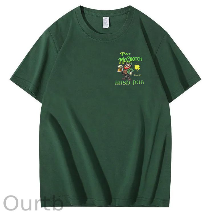 St.Patrick's Day Print Pattern Crew Neck T-Shirt