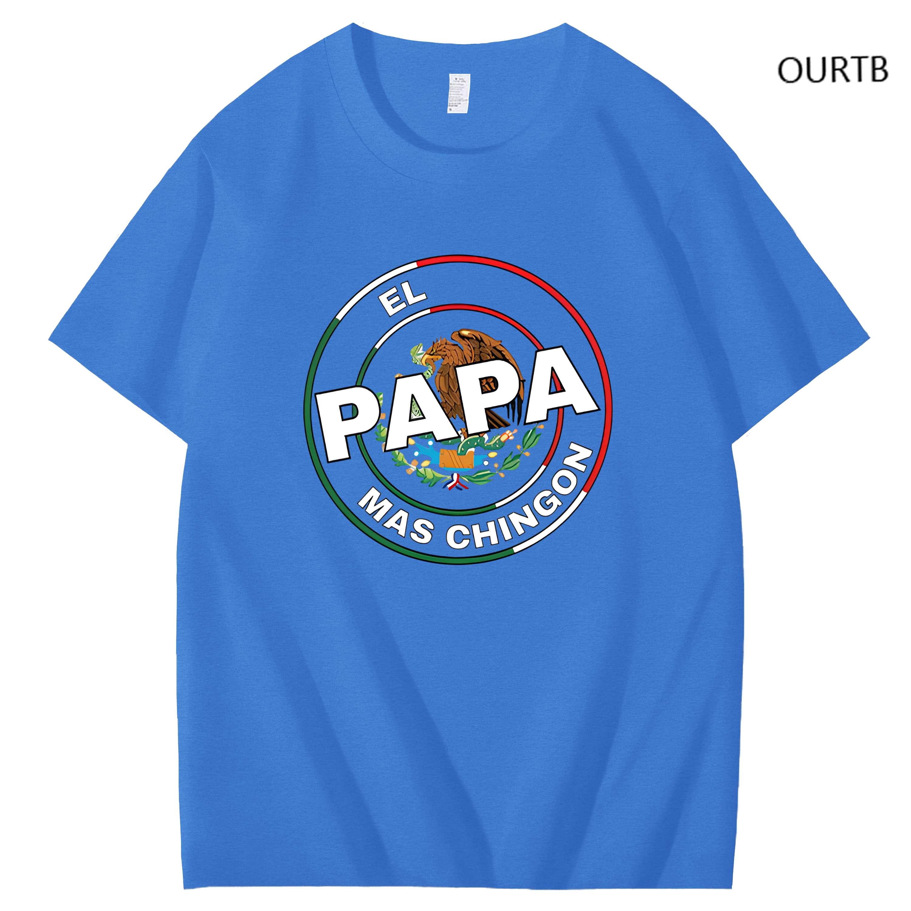 El Papa Mas Chingon Funny Art Pattern Print T-Shirt