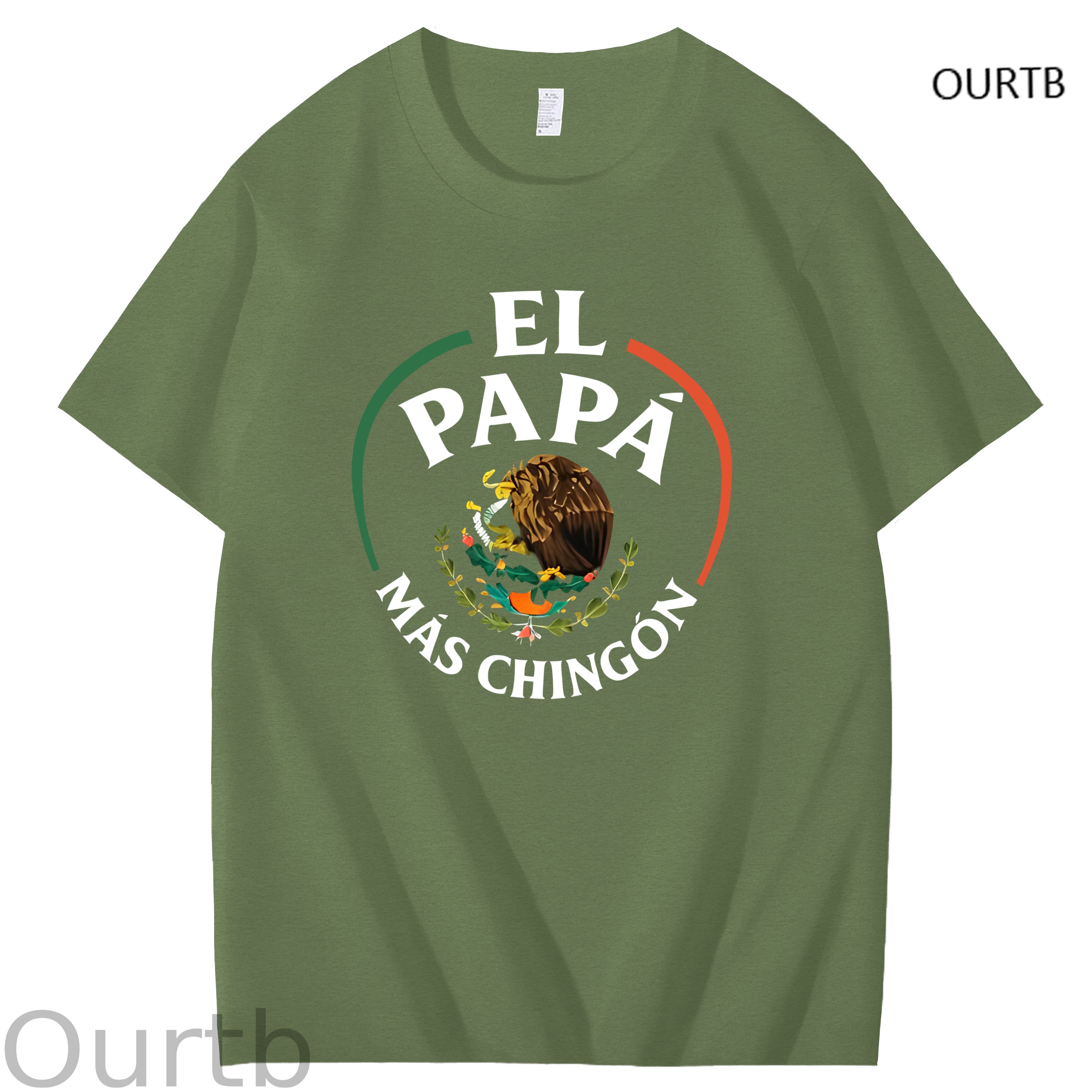 El Papa Mas Chingon Funny Art Pattern Print T-Shirt