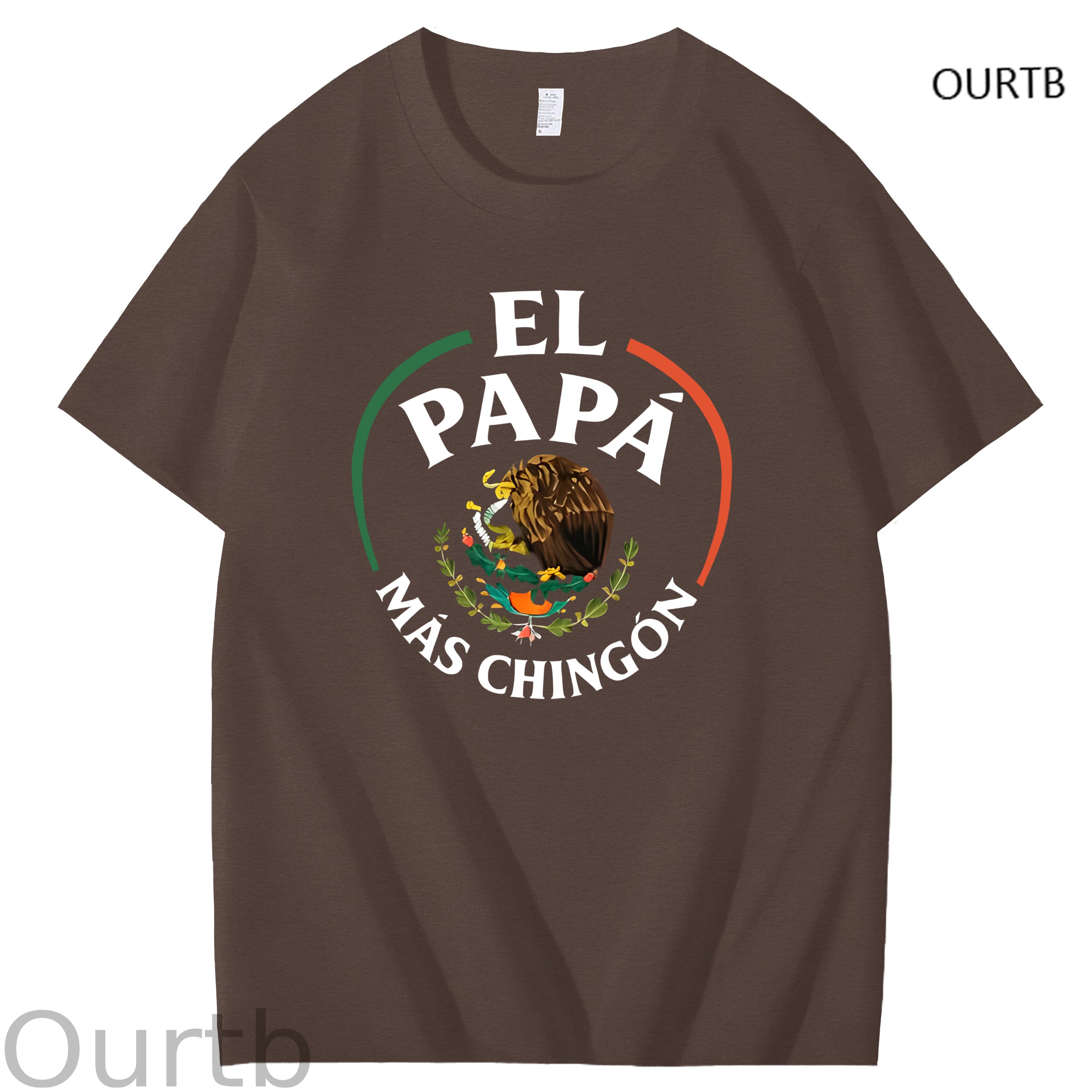 El Papa Mas Chingon Funny Art Pattern Print T-Shirt