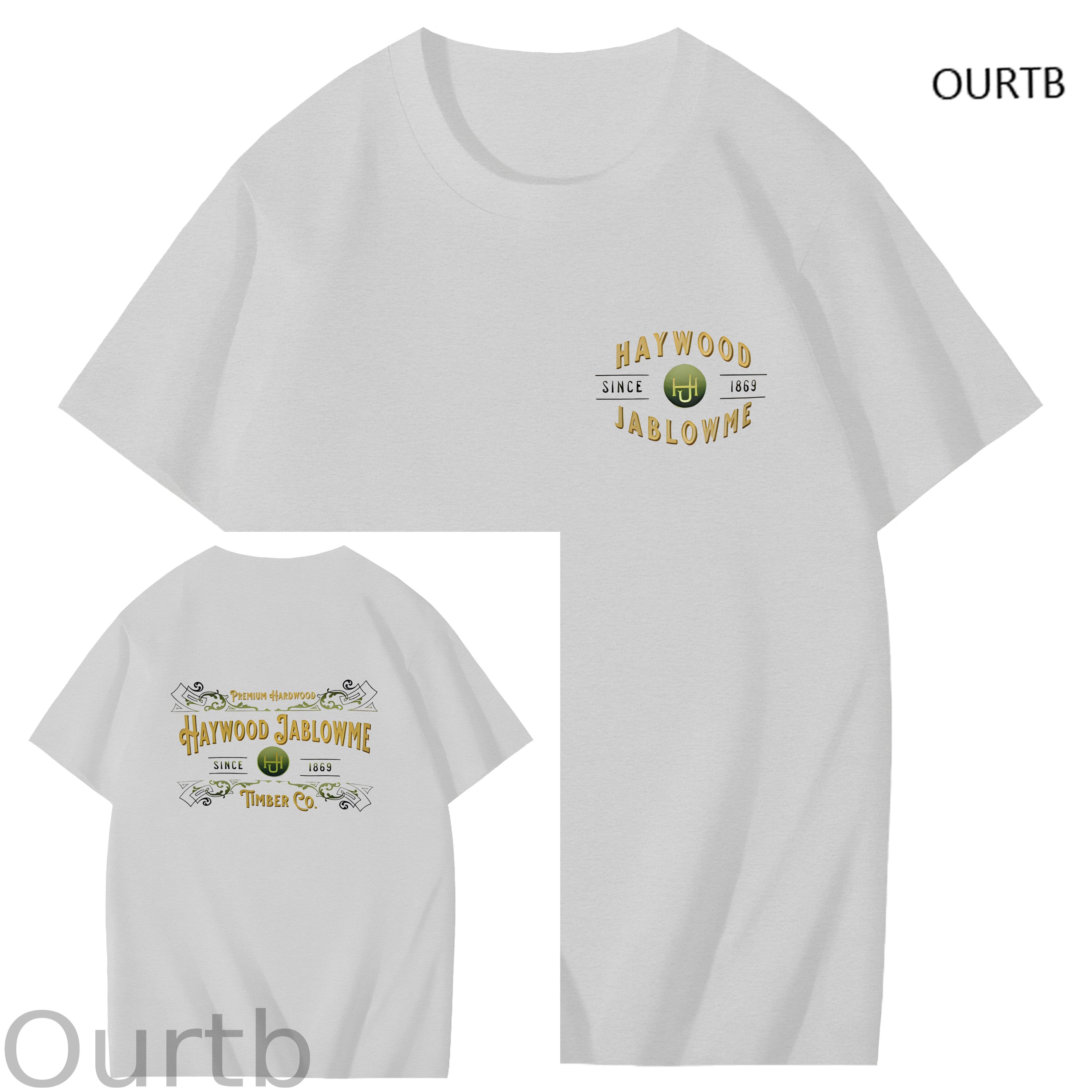 Haywood Since 1869 Jablowme Timber Co Art Pattern Print T-Shirt