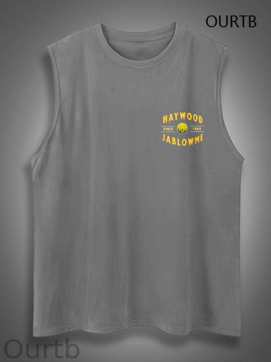 Haywood Since 1869 Jablowme Timber Co Art Print Cotton Sleeveless Tank Tops