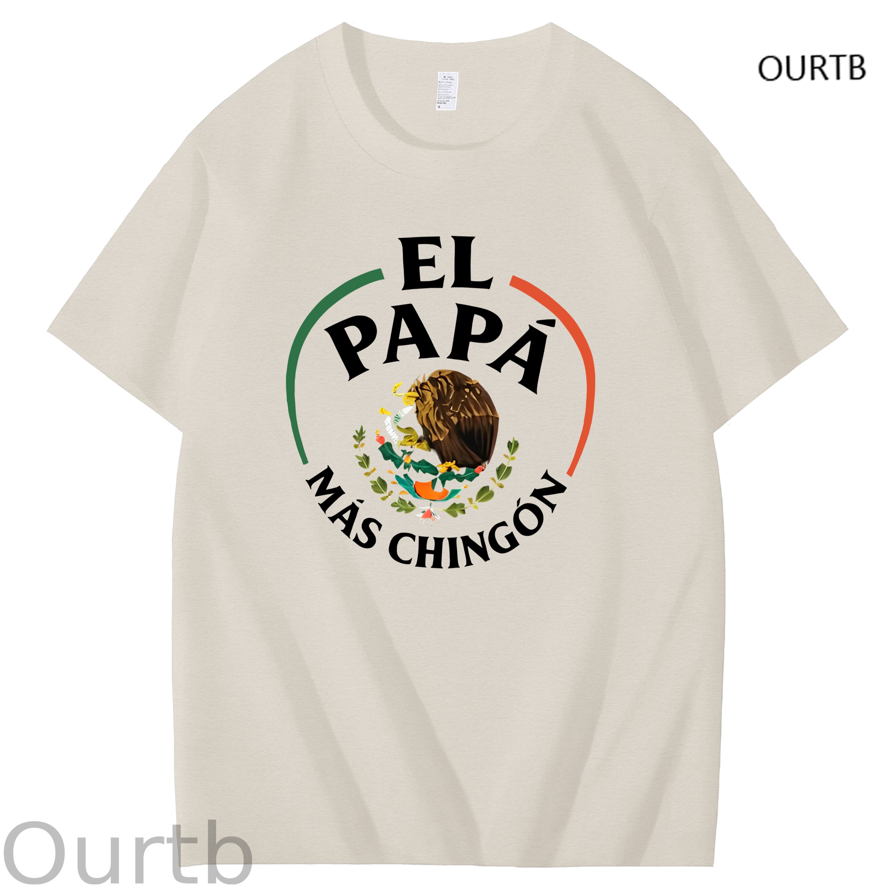 El Papa Mas Chingon Funny Art Pattern Print T-Shirt