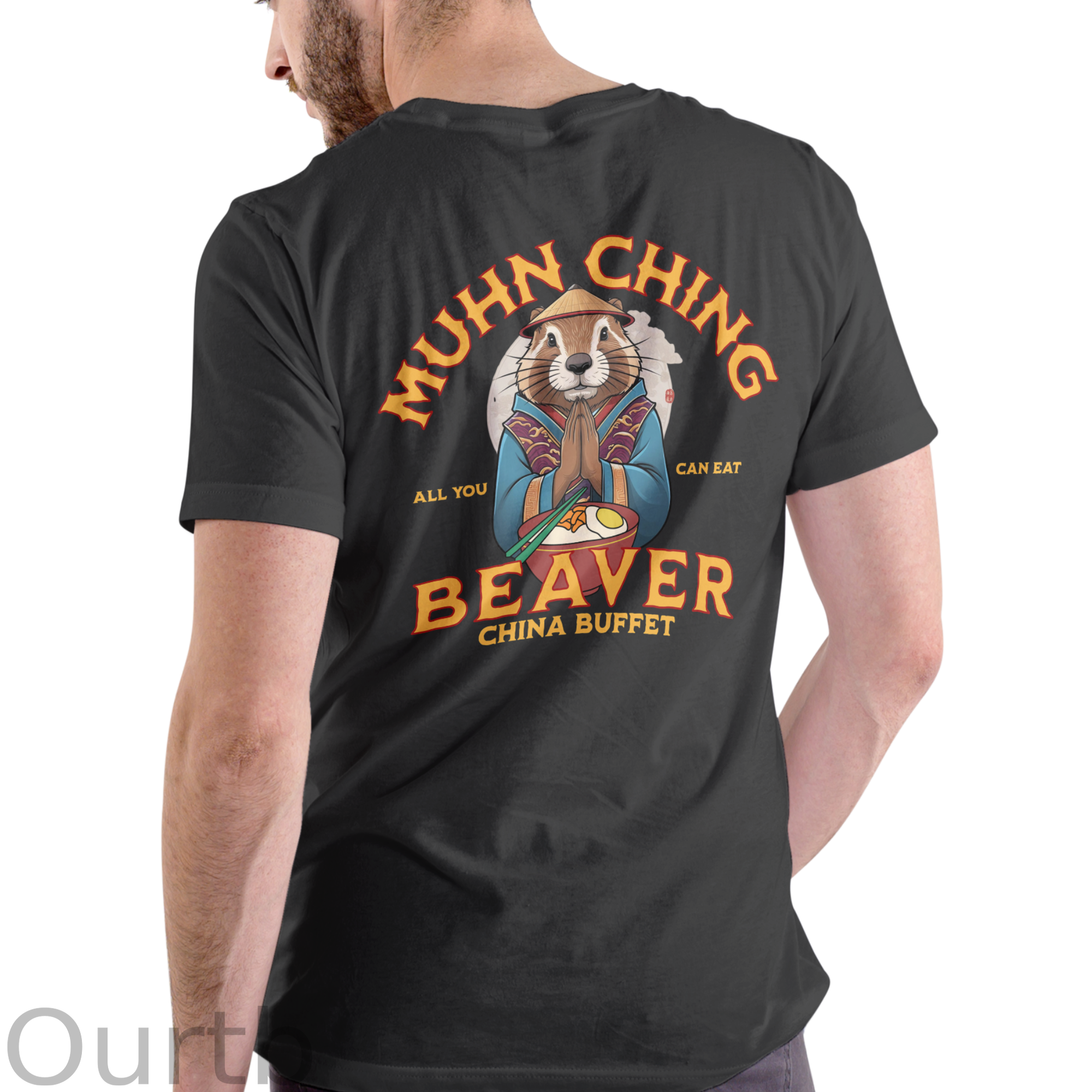 MUHN CHING BEAVER CHINA BUFFET T SHIRT
