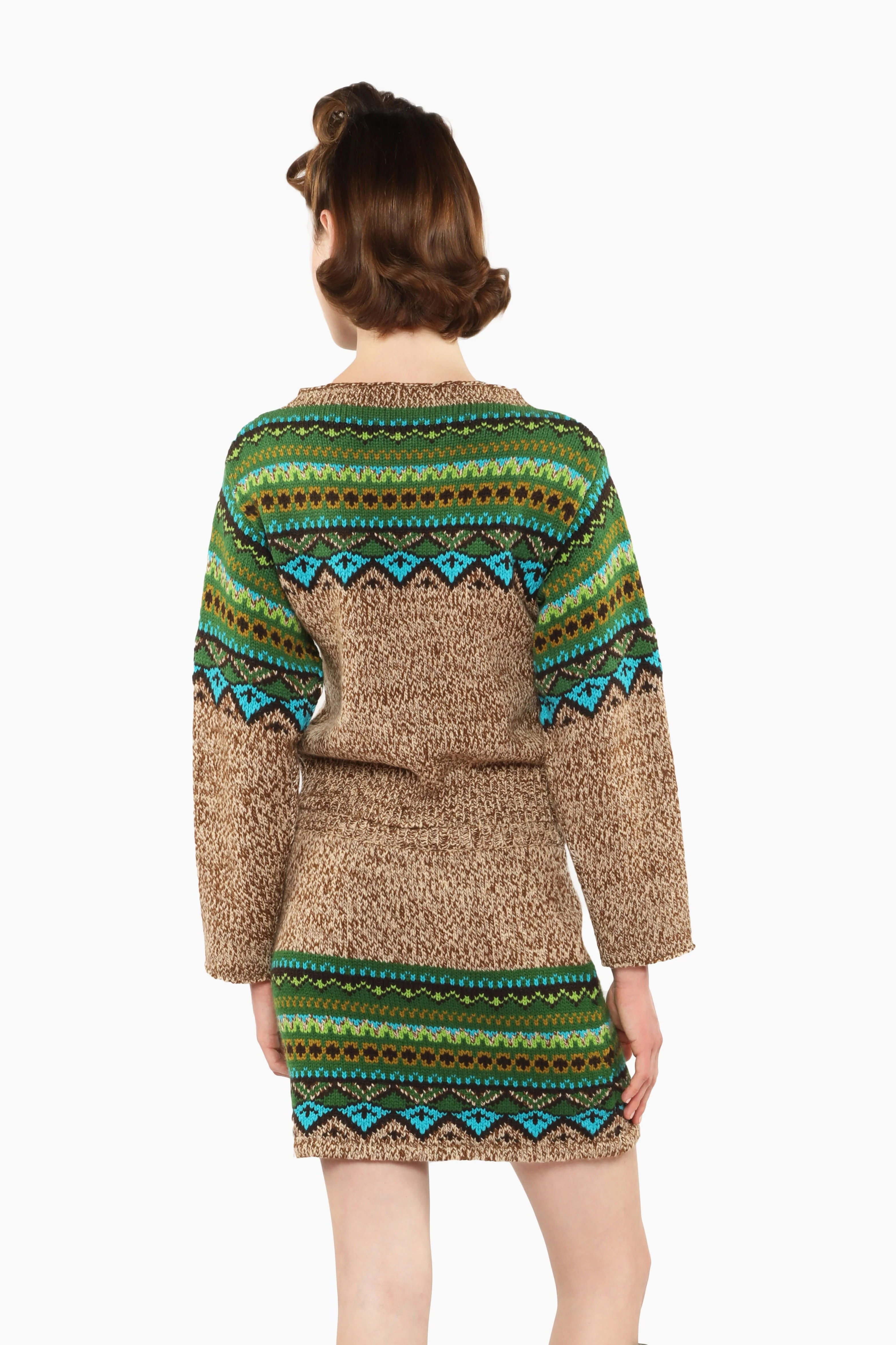 Fair Isle Sweater - Teal