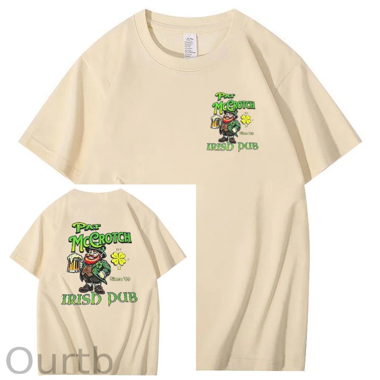 St.Patrick's Day Print Pattern Crew Neck T-Shirt