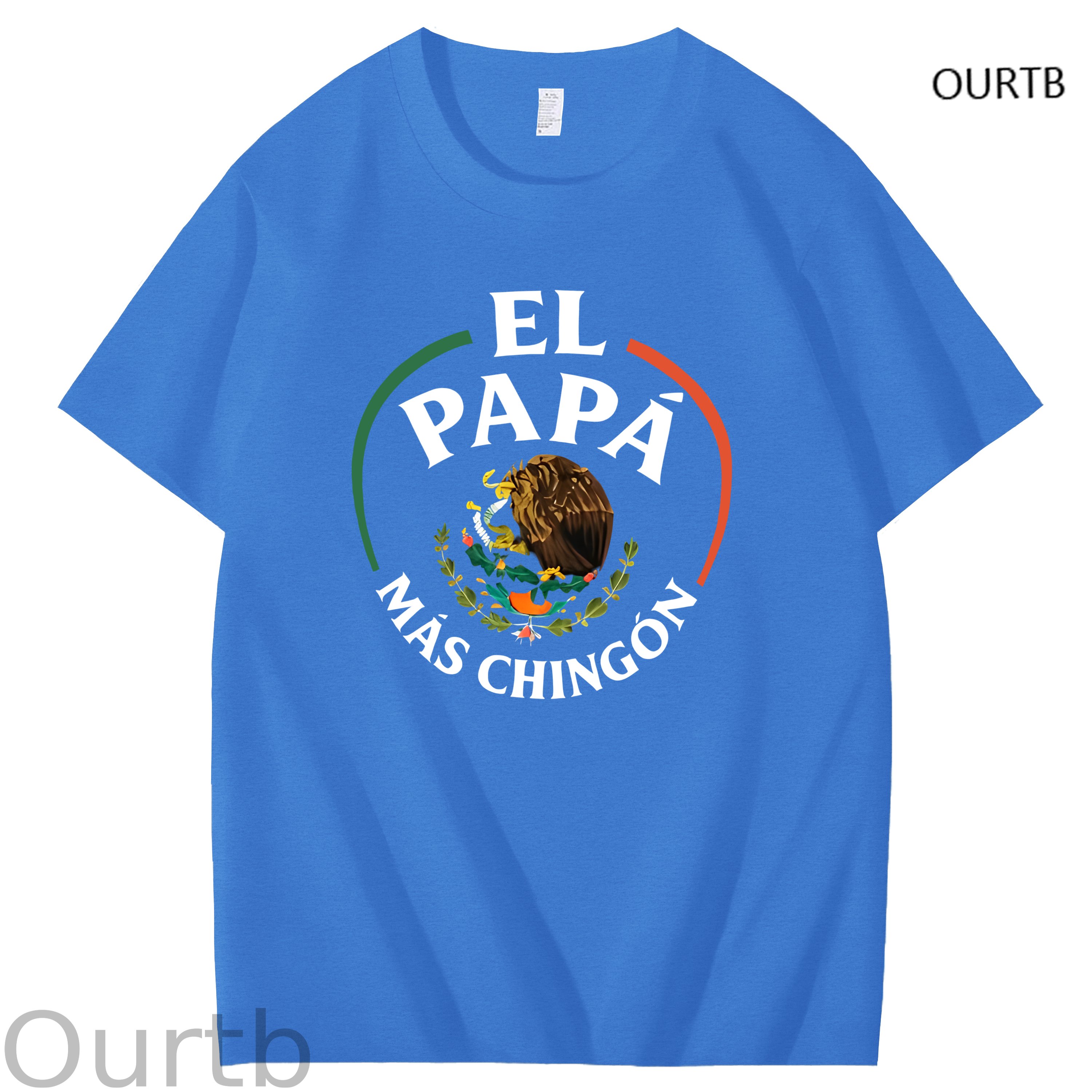El Papa Mas Chingon Funny Art Pattern Print T-Shirt