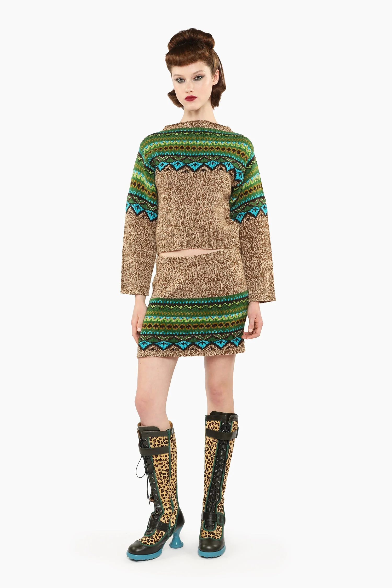 Fair Isle Sweater - Teal