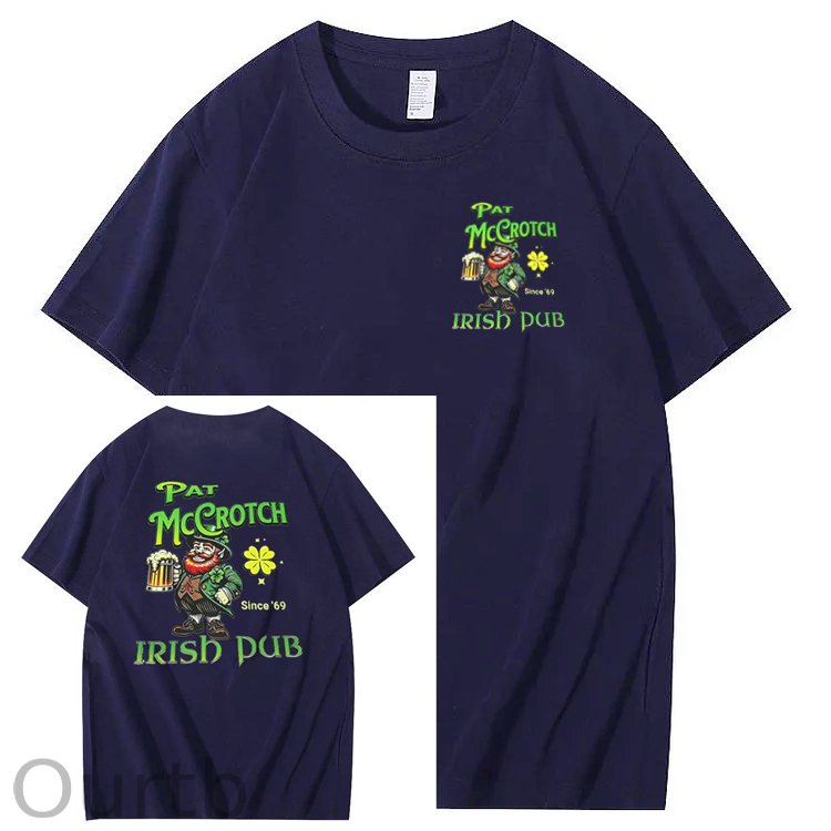 St.Patrick's Day Print Pattern Crew Neck T-Shirt