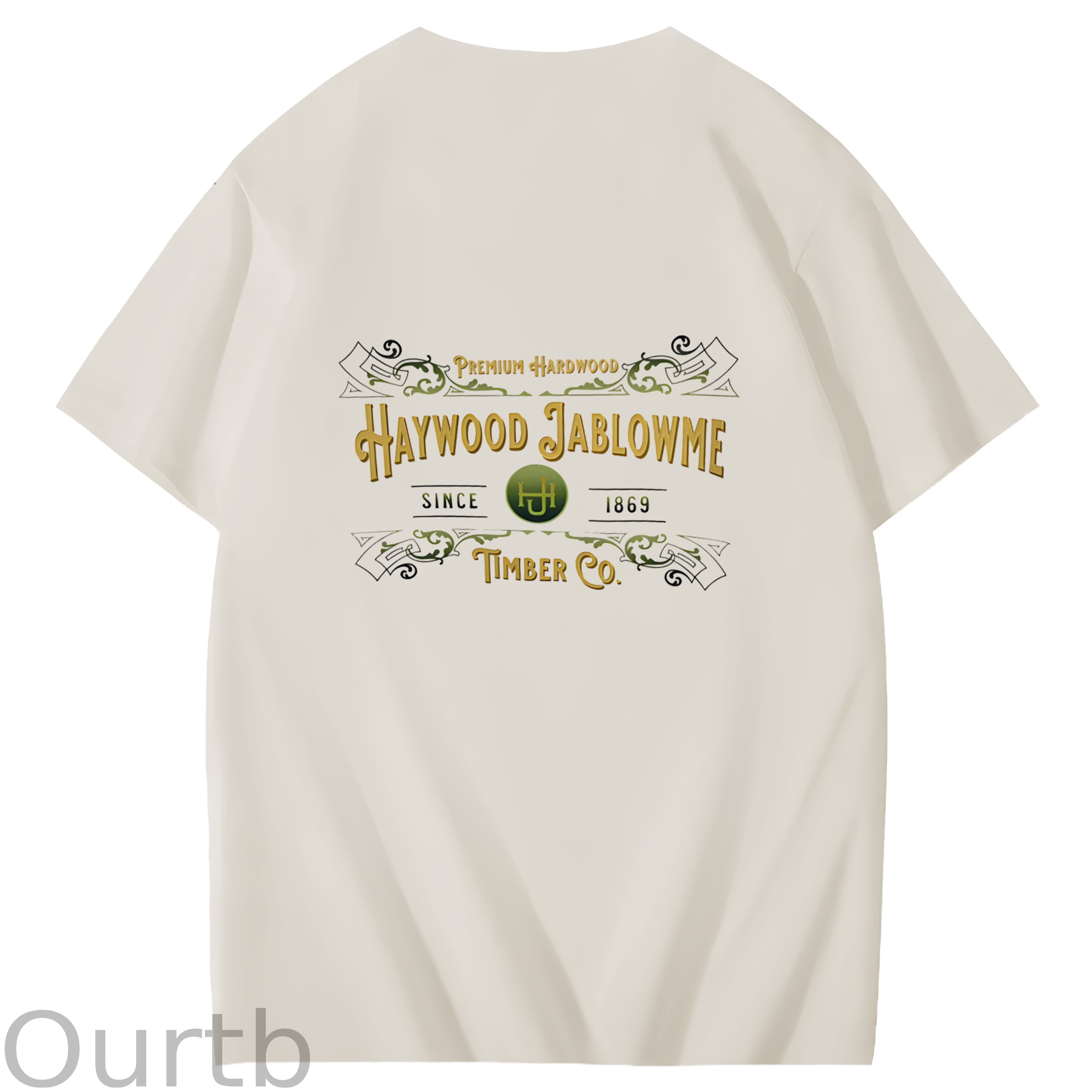 Haywood Since 1869 Jablowme Timber Co Art Pattern Print T-Shirt