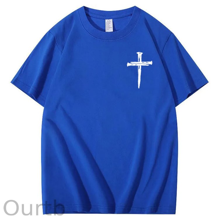 Bring Up My Past Jesus Pattern Print Crew Neck T-Shirt