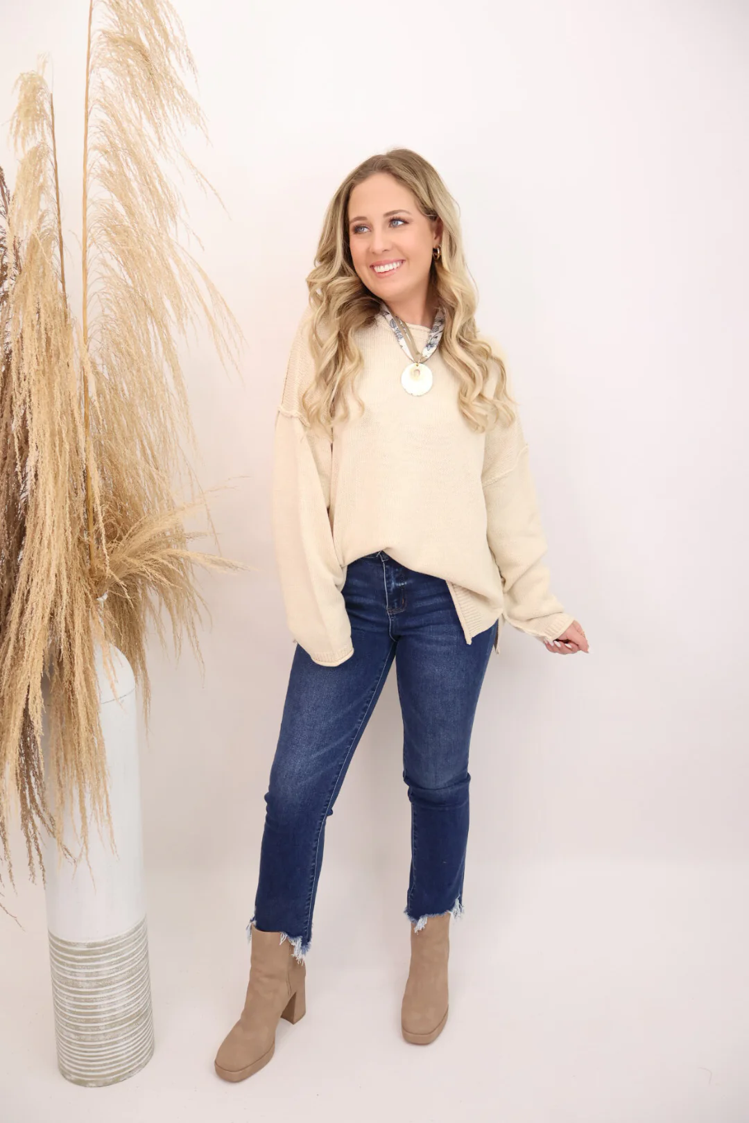 Oversized Ecru Sweater