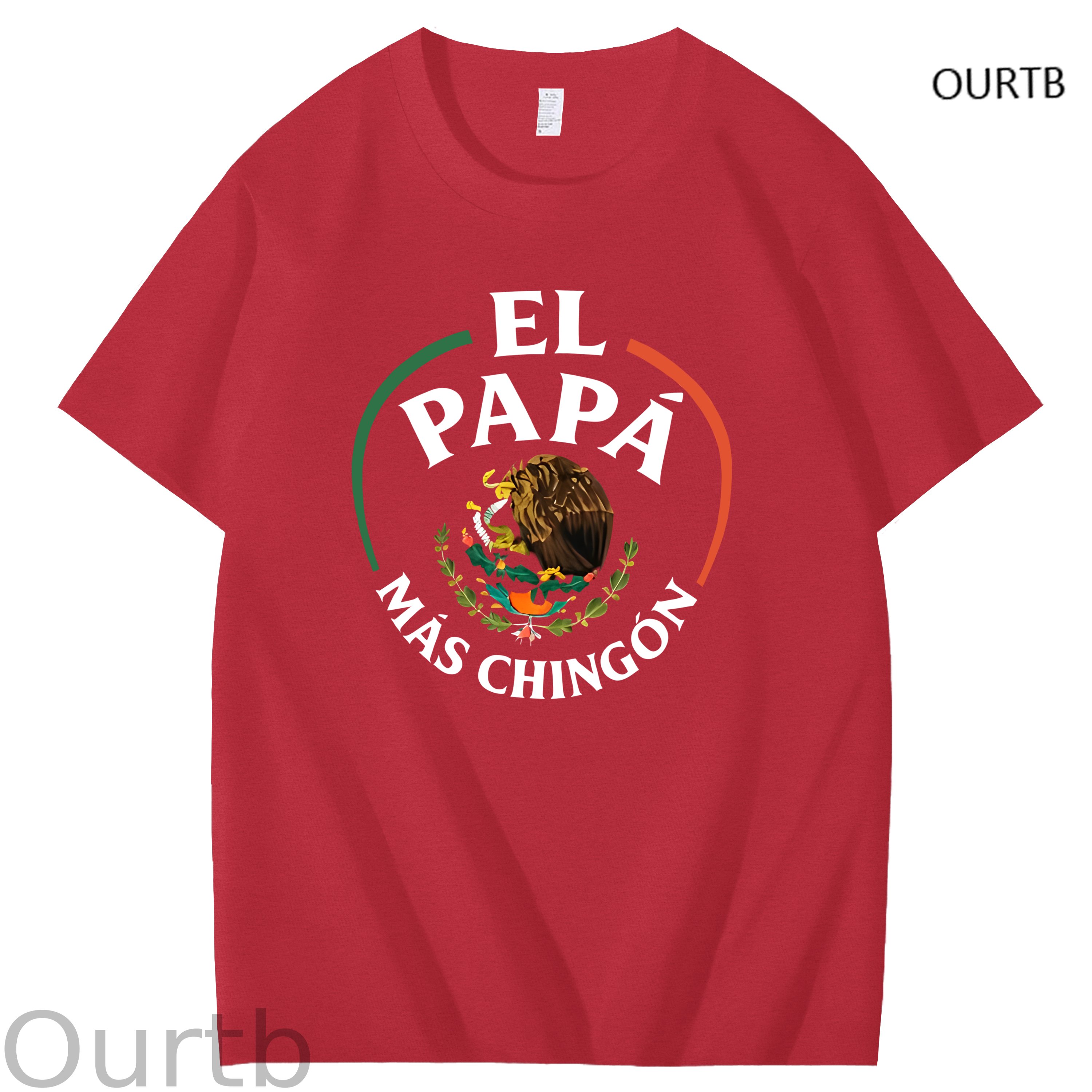 El Papa Mas Chingon Funny Art Pattern Print T-Shirt