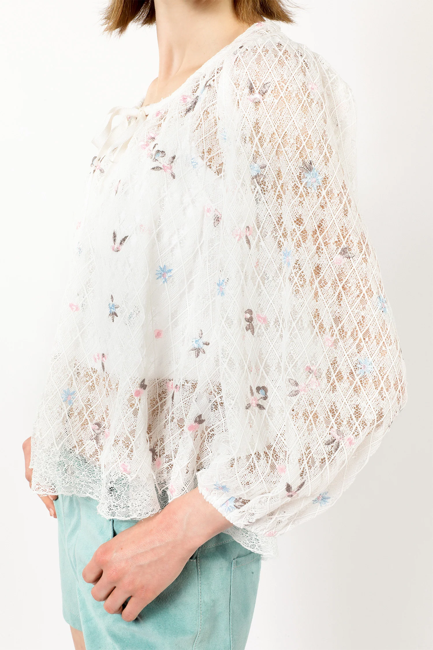 Embroidered Lacey Trellis Blouse
