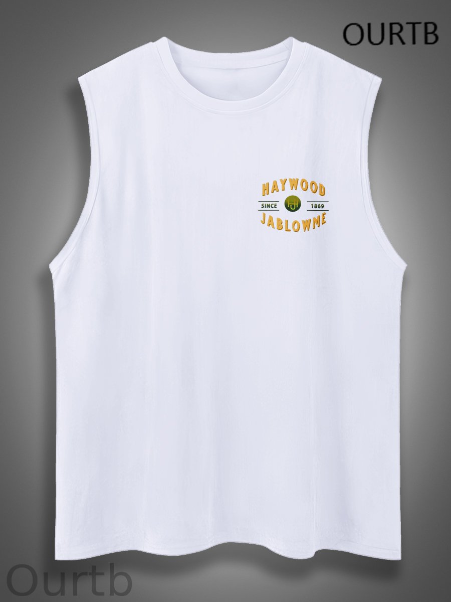 Haywood Since 1869 Jablowme Timber Co Art Print Cotton Sleeveless Tank Tops