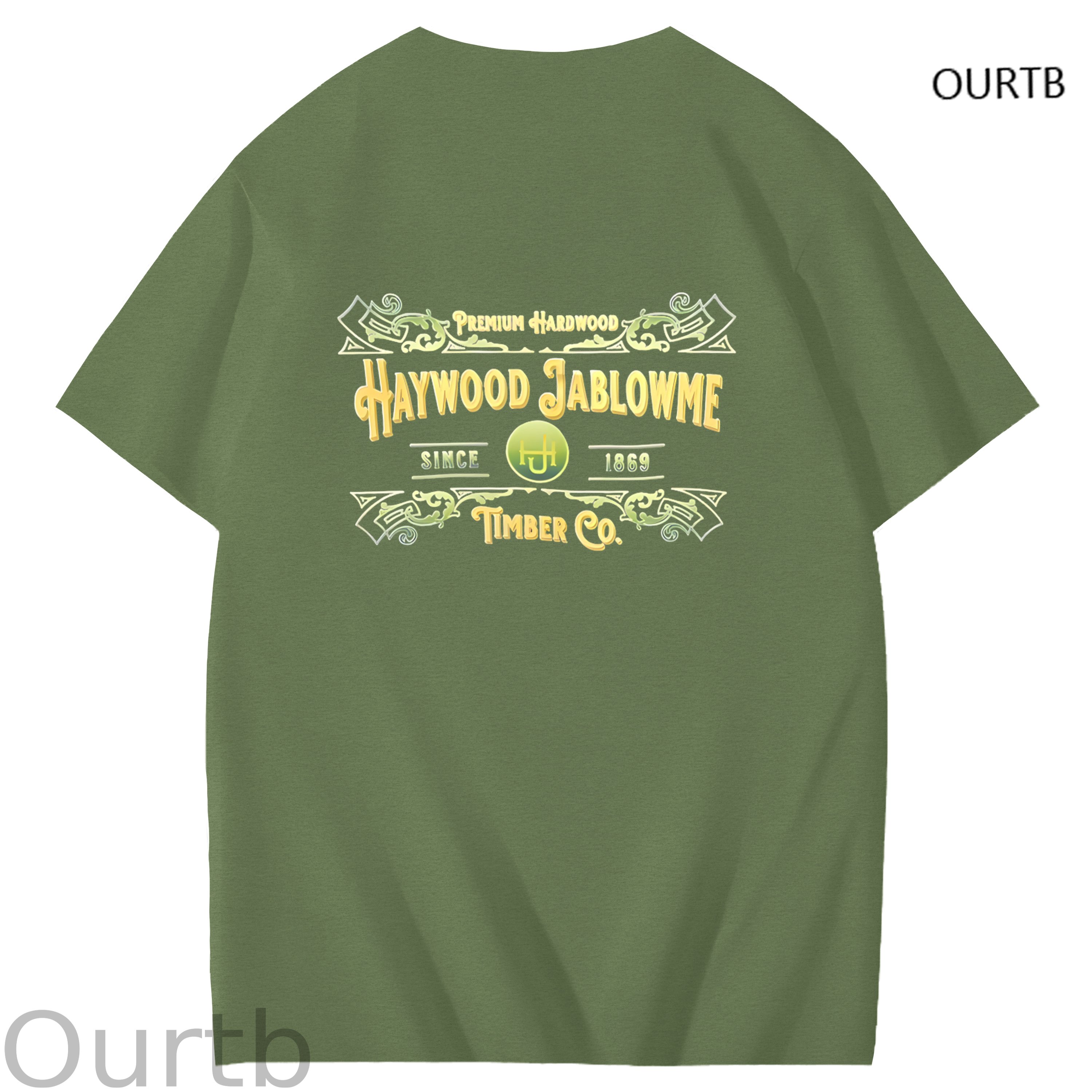 Haywood Since 1869 Jablowme Timber Co Art Pattern Print T-Shirt