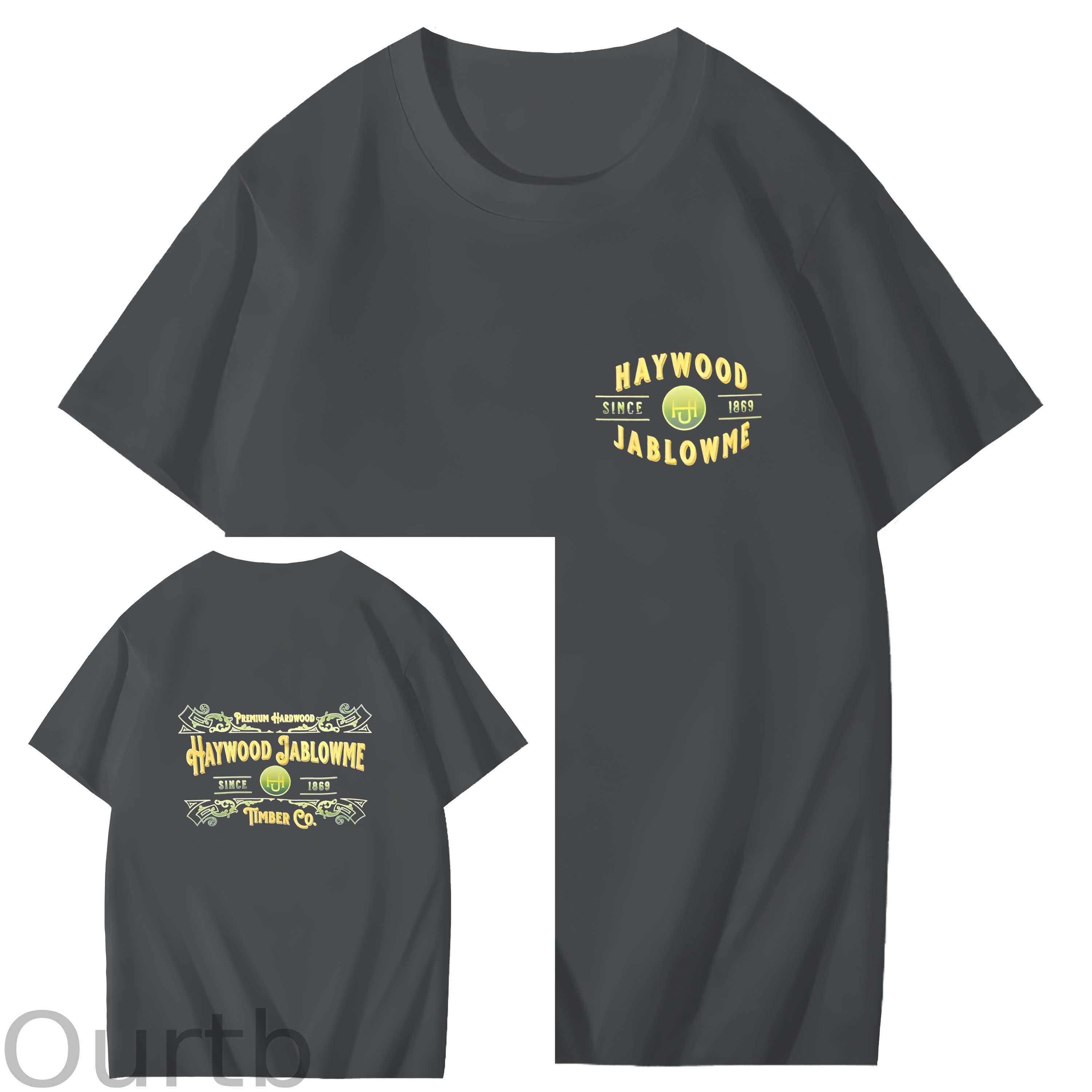 Haywood Since 1869 Jablowme Timber Co Art Pattern Print T-Shirt
