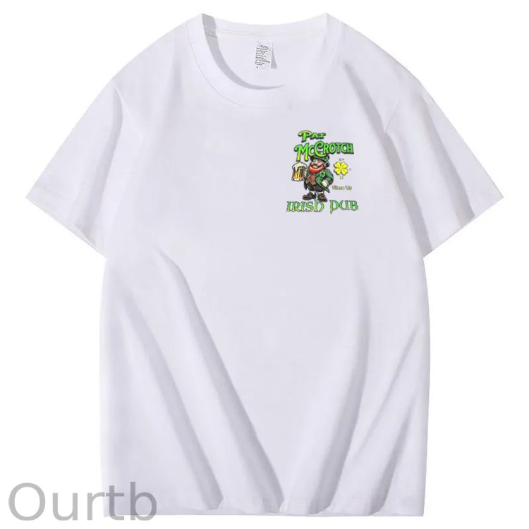 St.Patrick's Day Print Pattern Crew Neck T-Shirt