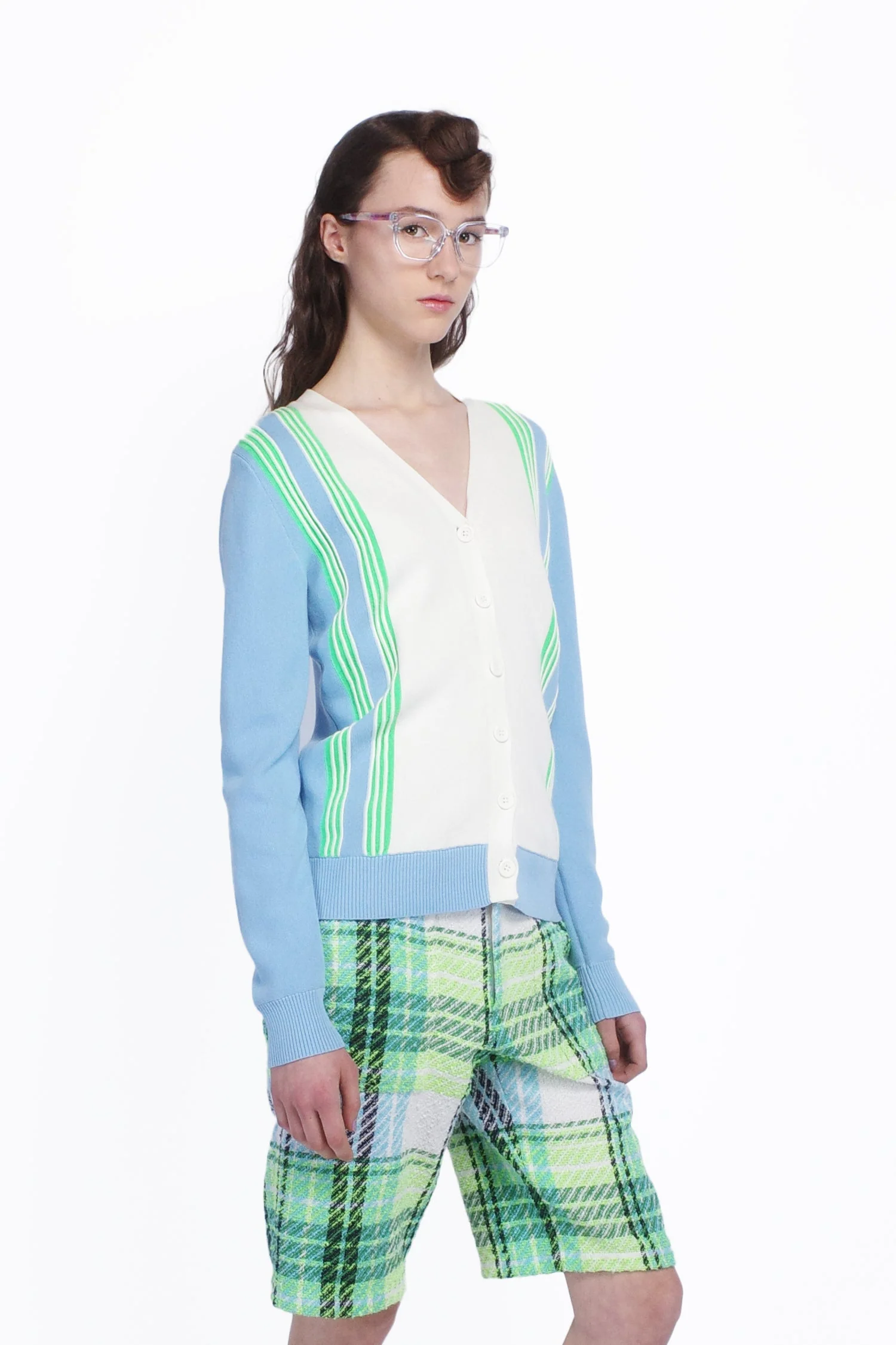 Amalfi Knit Cardigan-Baby Blue