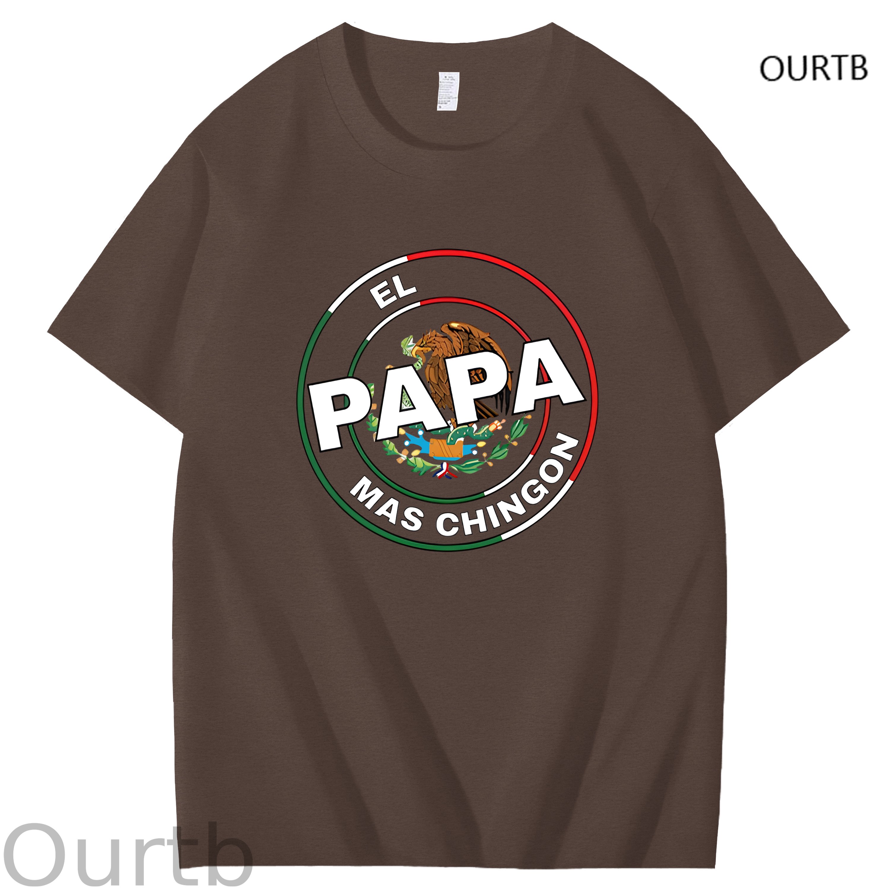 El Papa Mas Chingon Funny Art Pattern Print T-Shirt