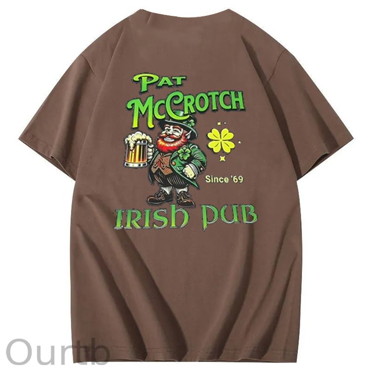 St.Patrick's Day Print Pattern Crew Neck T-Shirt