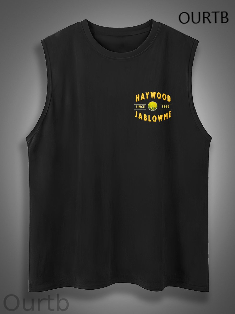Haywood Since 1869 Jablowme Timber Co Art Print Cotton Sleeveless Tank Tops