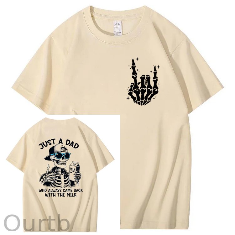 Just A Dad Who Always Came Back With The Milk T-Shirt