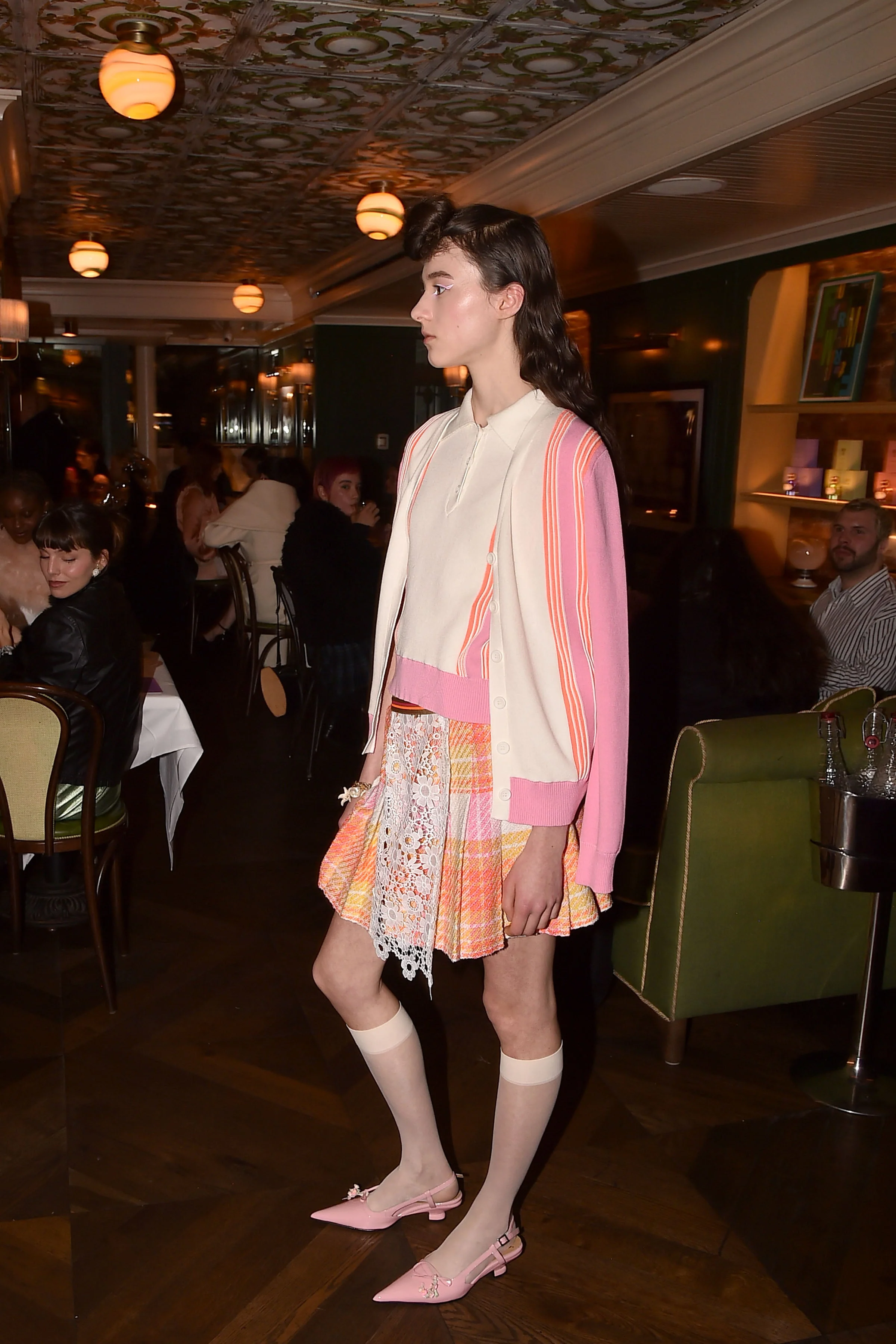 Amalfi Knit Cardigan-Pink Multi