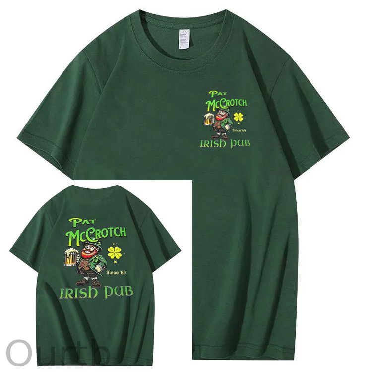 St.Patrick's Day Print Pattern Crew Neck T-Shirt