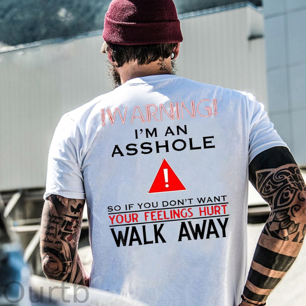 I 'm An  Asshole Pattern Print T-Shirt