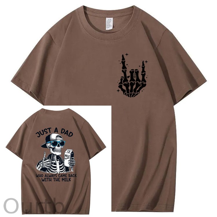 Just A Dad Who Always Came Back With The Milk T-Shirt