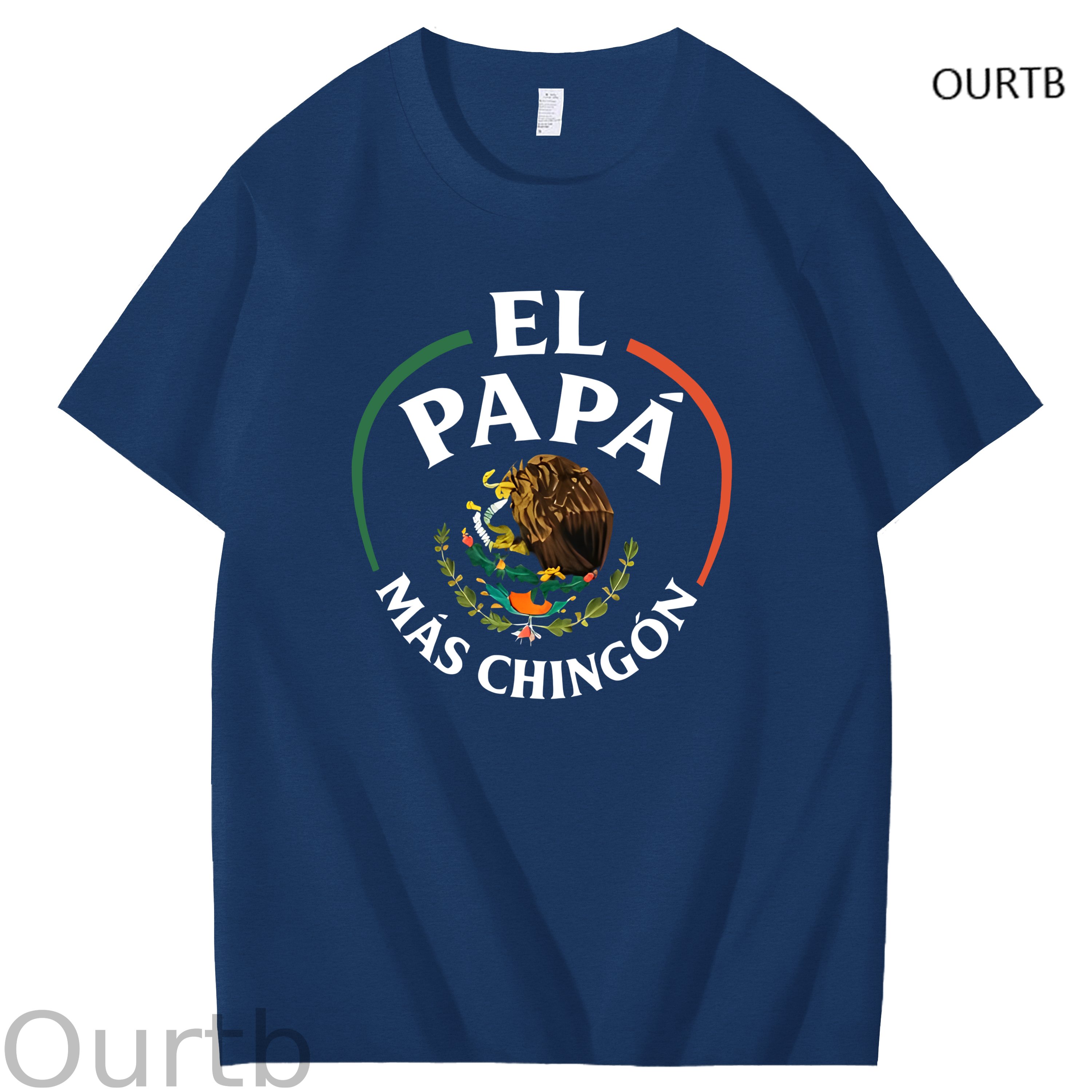 El Papa Mas Chingon Funny Art Pattern Print T-Shirt