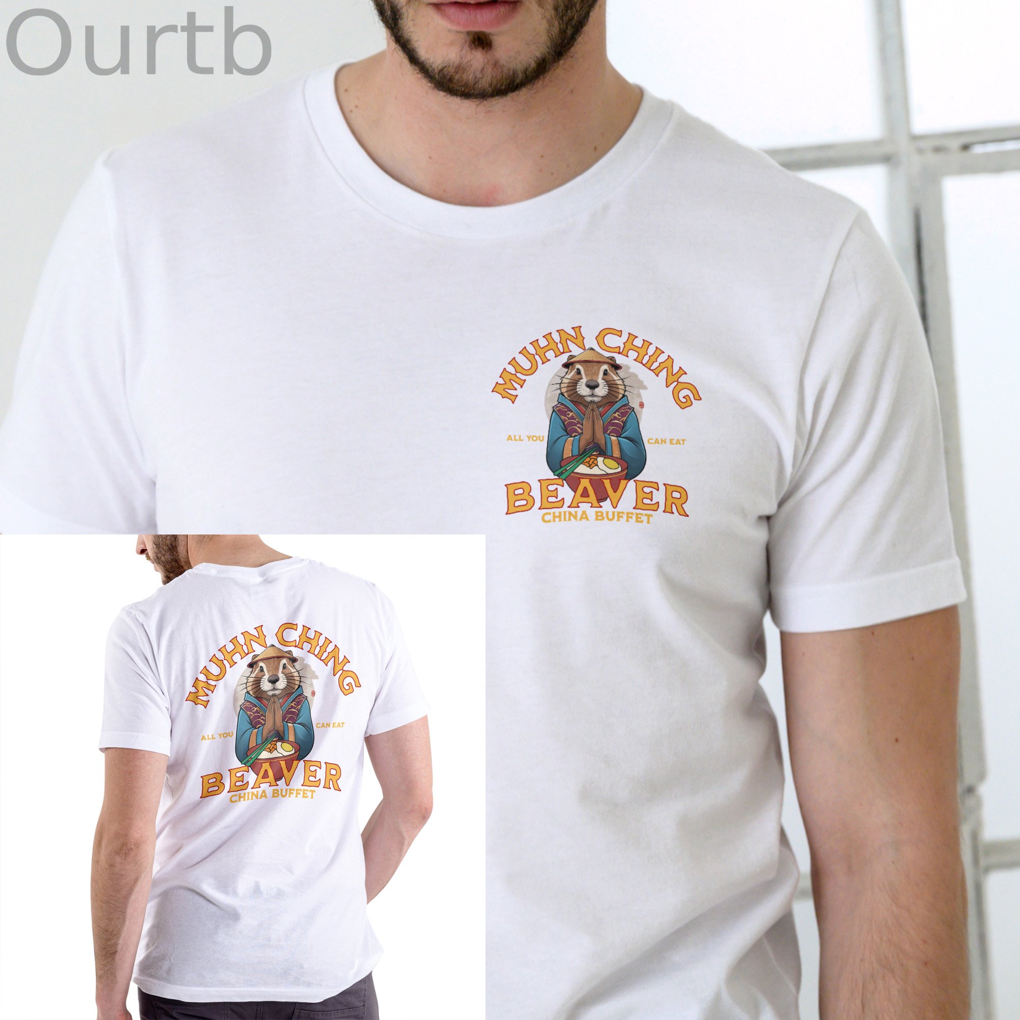 MUHN CHING BEAVER CHINA BUFFET T SHIRT