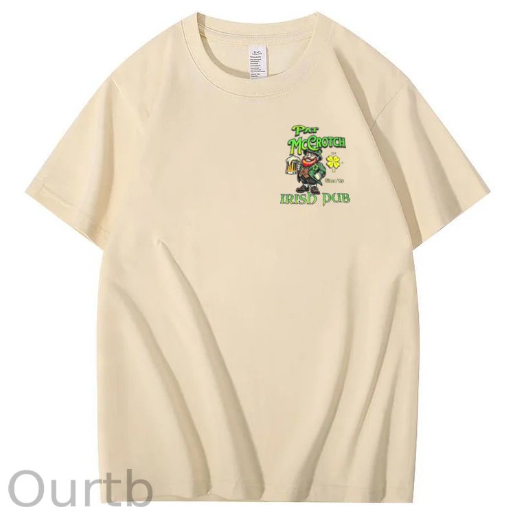 St.Patrick's Day Print Pattern Crew Neck T-Shirt
