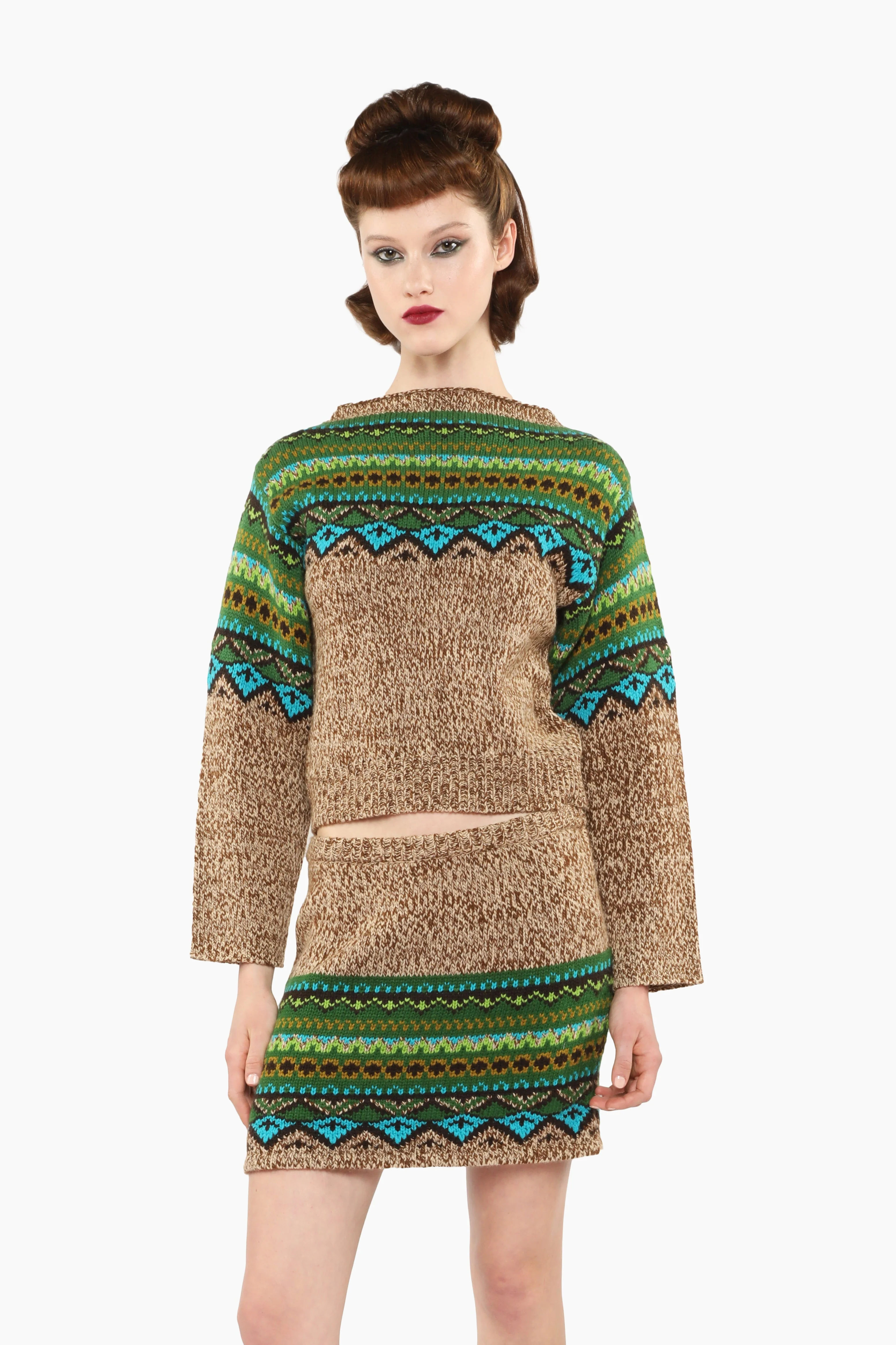 Fair Isle Sweater - Teal