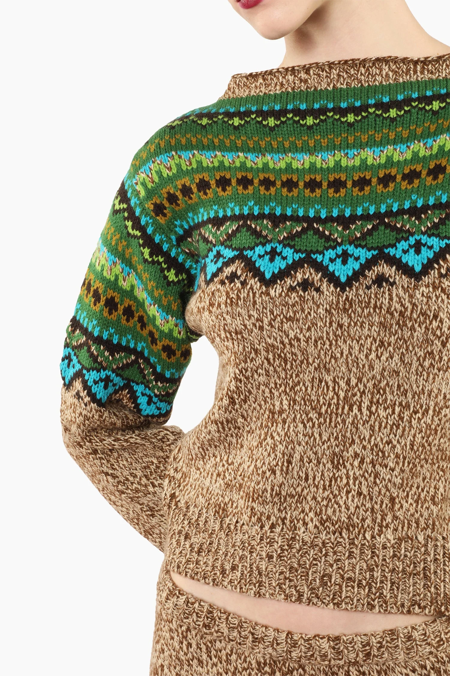 Fair Isle Sweater - Teal